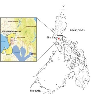 Maynilad's Service Area in the Philippines
